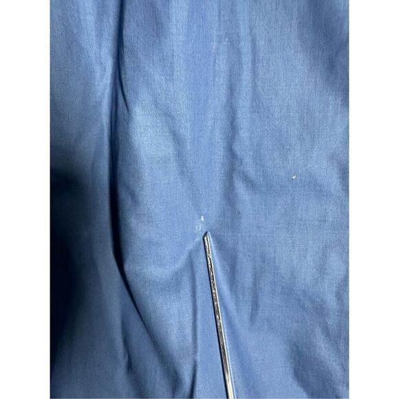 Members Only Light Blue Vintage Racer Front Zip Jacket 80s 90s Size XL See Notes - Picture 3 of 16